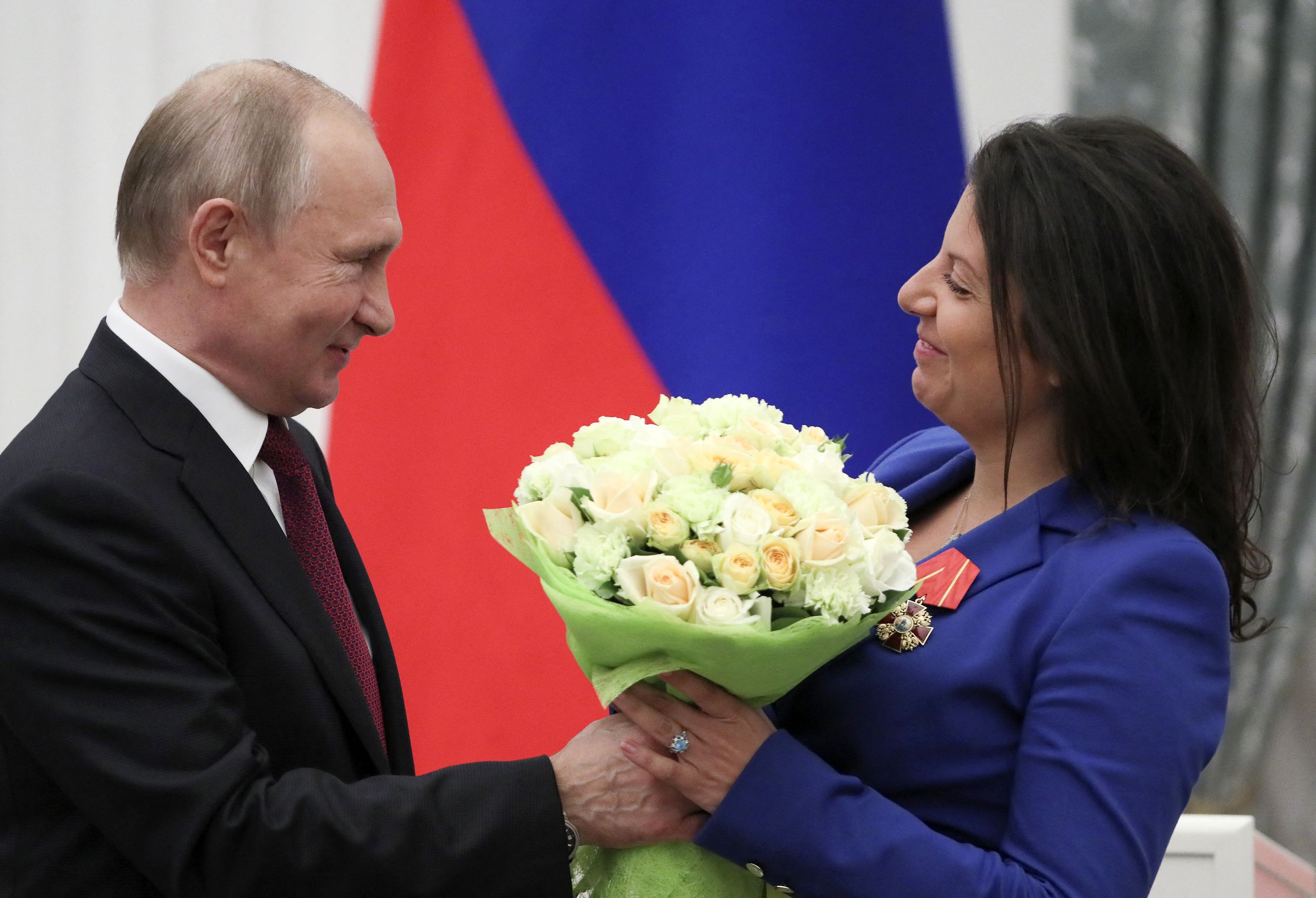 Vladimir Poutine et Margarita Simonian en 2019