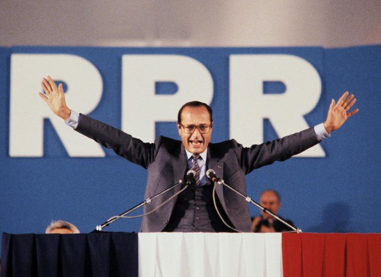 Jacques Chirac au congrès du RPR en 1983