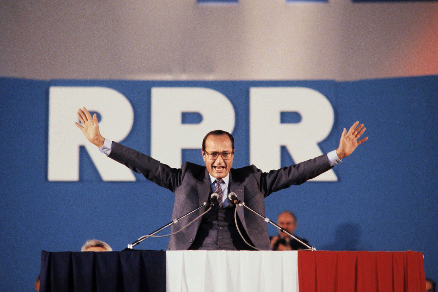 Jacques Chirac au congrès du RPR en 1983