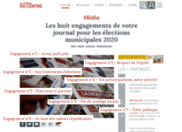 Le groupe Centre France établit une , « charte de bonnes pratiques » pour les élections municipales