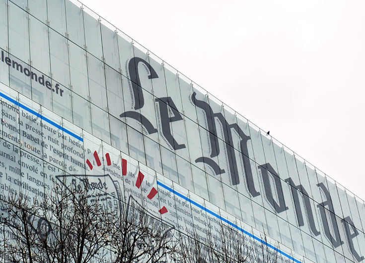 Les bureaux du journal français Le Monde, en mars 2013.