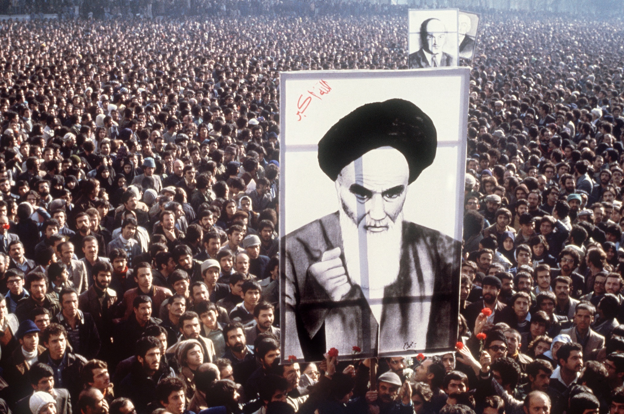 Manifestation contre le shah, à Téhéran, le 1er janvier 1979.