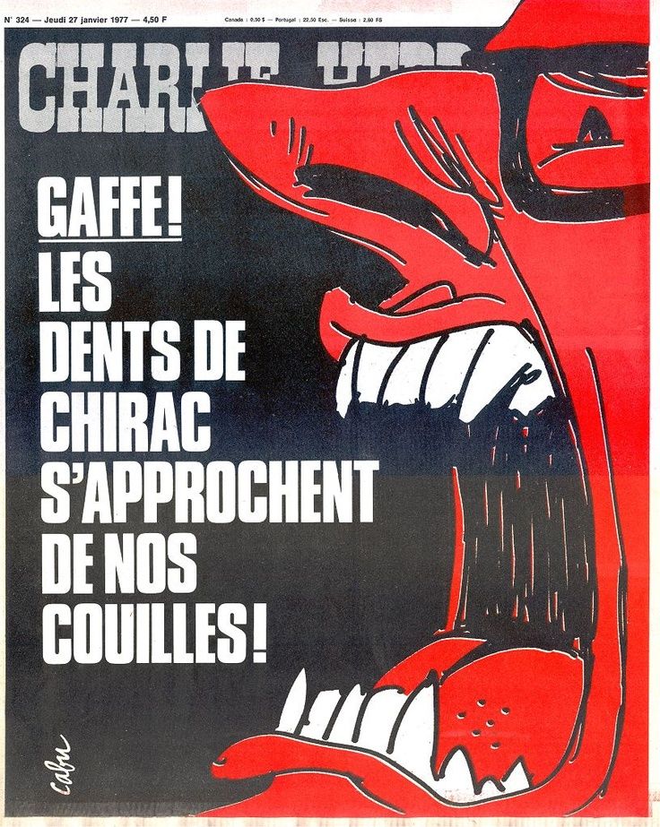 Chirac dans Charlie Hebdo dessiné par Cabu