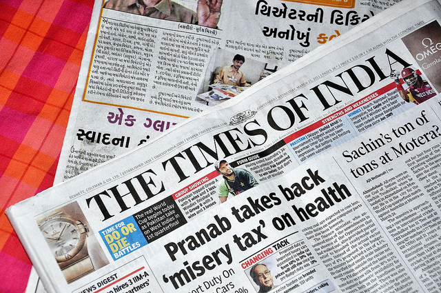 
            Le Times of India, une affaire de journalisme          