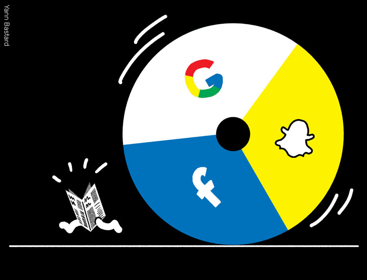 
            Snapchat, Facebook, Google… que font-ils au journalisme ?          